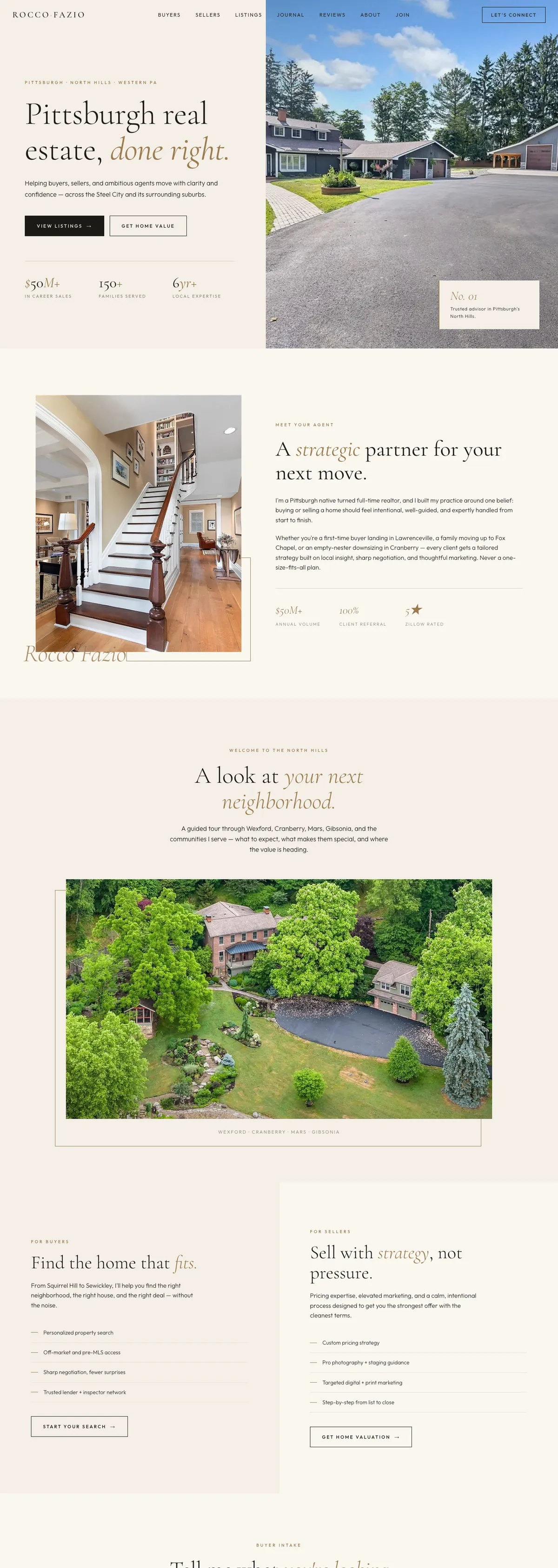 Rocco Fazio real-estate homepage