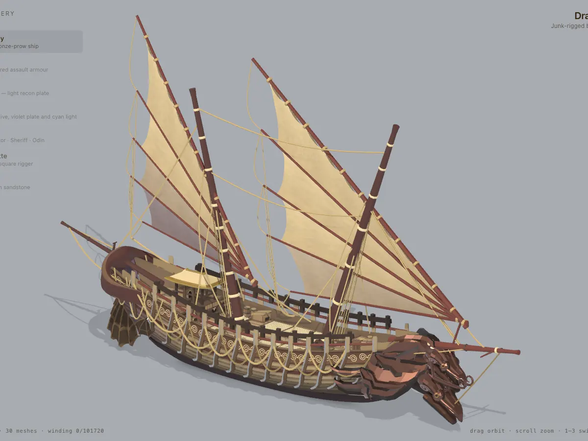 3D model gallery